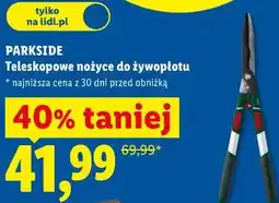 Lidl PARKSIDE Teleskopowe nożyce do żywopłotu oferta