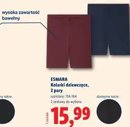 Lidl Esmara Kolarki dziewczęce, 2 pary oferta