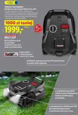 Lidl Inteligentny robot koszący Smart & Free, 20 V PARKSIDE PERFORMANCE oferta