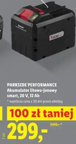 Lidl PARKSIDE PERFORMANCE Akumulator litowo-jonowy smart, 20 V, 12 Ah oferta
