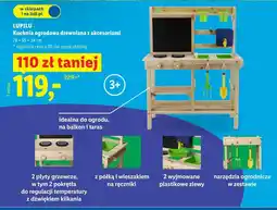 Lidl Kuchnia ogrodowa drewniana z akcesoriami LUPILU oferta