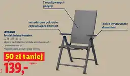 Lidl LIVARNO Fotel składany Houston oferta