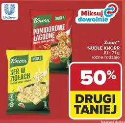 Carrefour Market Zupa** NUDLE KNORR 61 - 71 g różne rodzaje oferta