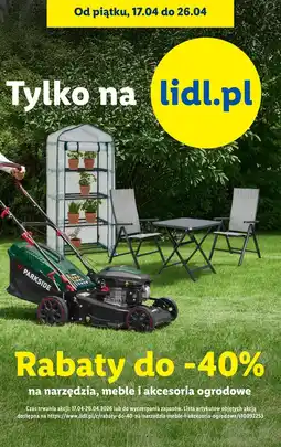 Lidl Rabaty do -40% na narzędzia, meble i akcesoria ogrodowe oferta