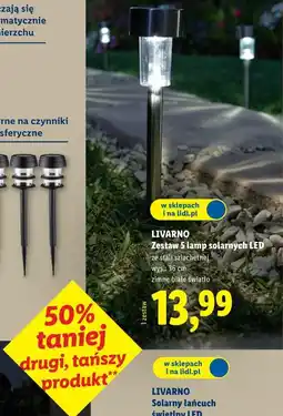 Lidl Zestaw 5 lampek solarnych LED oferta