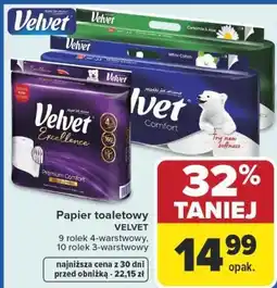Carrefour Market Papier toaletowy VELVET oferta