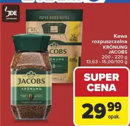 Carrefour Market Kawa rozpuszczalna KRÖNUNG JACOBS oferta