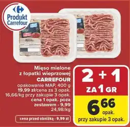 Carrefour Market Mięso mielone z łopatki wieprzowej CARREFOUR oferta
