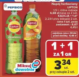 Carrefour Market Napój herbaciany LIPTON oferta