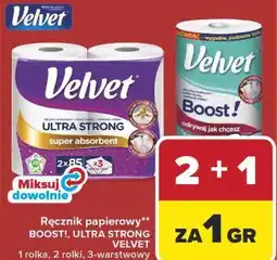 Carrefour Market Ręcznik papierowy** BOOST!, ULTRA STRONG VELVET oferta