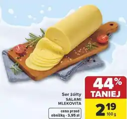 Carrefour Market Ser żółty SALAMI MLEKOVITA oferta