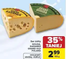 Carrefour Market Ser żółty GOUDA, RADAMER GRAND OLD POLAND oferta