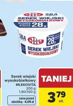 Carrefour Market Serek wiejski wysokobiałkowy MLEKOVITA oferta