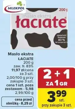Carrefour Market Masło ekstra ŁACIATE oferta