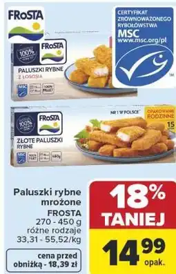 Carrefour Market Paluszki rybne mrożone FROSTA oferta