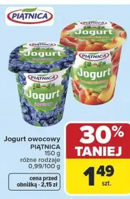 Carrefour Market Jogurt owocowy PIĄTNICA 150 g różne rodzaje oferta