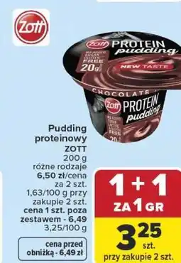 Carrefour Market Pudding proteinowy ZOTT oferta
