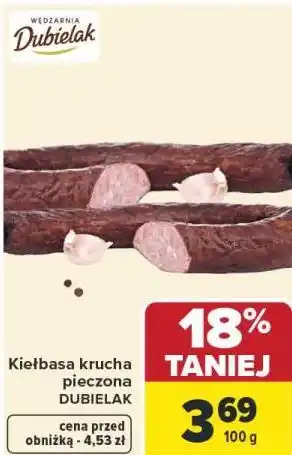 Carrefour Market Kiełbasa krucha pieczona DUBIELAK oferta