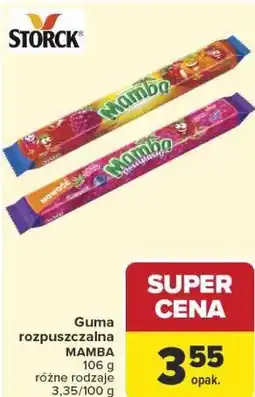 Carrefour Market Guma rozpuszczalna MAMBA oferta