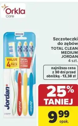 Carrefour Market Szczoteczki do zębów TOTAL CLEAN MEDIUM JORDAN oferta