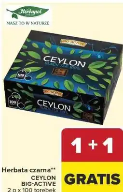 Carrefour Market Herbata czarna** CEYLON BIG-ACTIVE 2 g x 100 torebek oferta