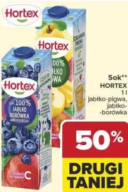Carrefour Market Sok** HORTEX 1 l jabłko-pigwa, jabłko -borówka oferta