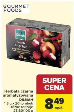 Carrefour Market Herbata czarna aromatyzowana DILMAH 1,5 g x 20 torebek oferta