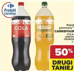 Carrefour Market Napój gazowany** CARREFOUR COLA, LEMON, ORANGE oferta