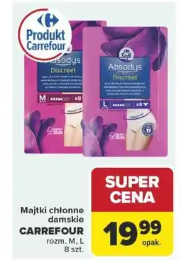 Carrefour Market Majtki chłonne damskie CARREFOUR oferta