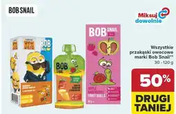 Carrefour Market Wszystkie przekąski owocowe marki Bob Snail oferta