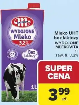 Carrefour Market Mleko UHT bez laktozy WYDOJONE MLEKOVITA oferta
