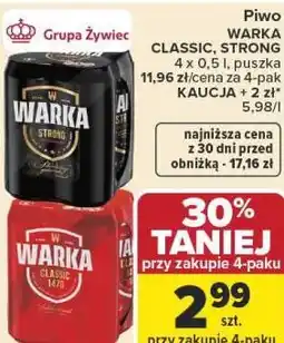 Carrefour Market Piwo WARKA oferta