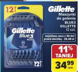 Carrefour Market Maszynki do golenia BLUE3 GILLETTE oferta