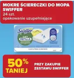 Carrefour Market Mokre ściereczki do mopa SWIFFER 24 szt oferta