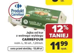 Carrefour Market Jajka od kur z wolnego wybiegu CARREFOUR rozm. L oferta