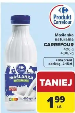 Carrefour Market Maślanka naturalna CARREFOUR oferta