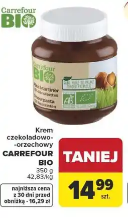 Carrefour Market Krem czekoladowo-orzechowy CARREFOUR BIO oferta