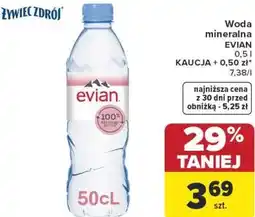Carrefour Market Woda mineralna EVIAN oferta