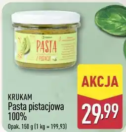 ALDI KRUKAM Pasta pistacjowa 100% oferta