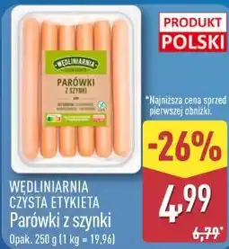 ALDI Parówki z szynki oferta