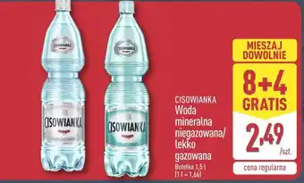 ALDI CISOWIANKA Woda mineralna niegazowana/ lekko gazowana oferta