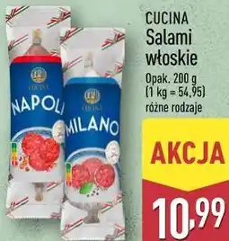 ALDI CUCINA Salami włoskie Opak. 200 g (1 kg = 54,95) różne rodzaje oferta
