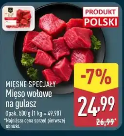 ALDI MIĘSNE SPECJAŁY Mięso wołowe na gulasz oferta