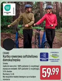 ALDI CRANE Kurtka rowerowa softshellowa damska/męska oferta