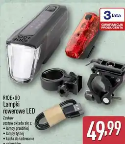 ALDI RIDE+GO Lampki rowerowe LED oferta