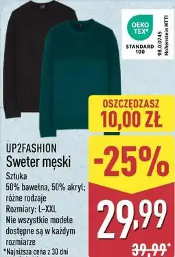 ALDI UP2FASHION Sweter męski oferta