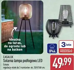 ALDI CASALUX Solarna lampa podłogowa LED oferta