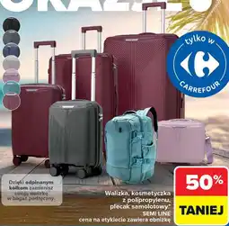 Carrefour Walizka, kosmetyczka z polipropylenu, plecak samolotowy* SEMI LINE oferta