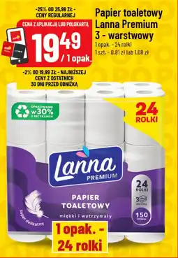 Polomarket Papier toaletowy Lanna Premium oferta