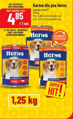 Polomarket Karma dla psa Heros oferta